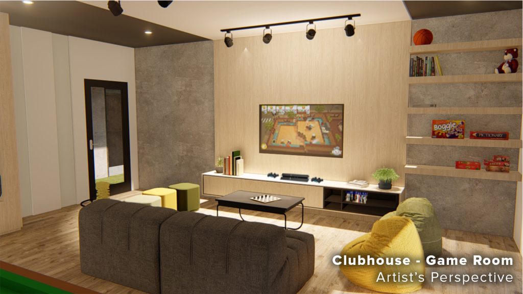 I-Land Residences Sucat Clubhouse Game Room - Artist's Perspective